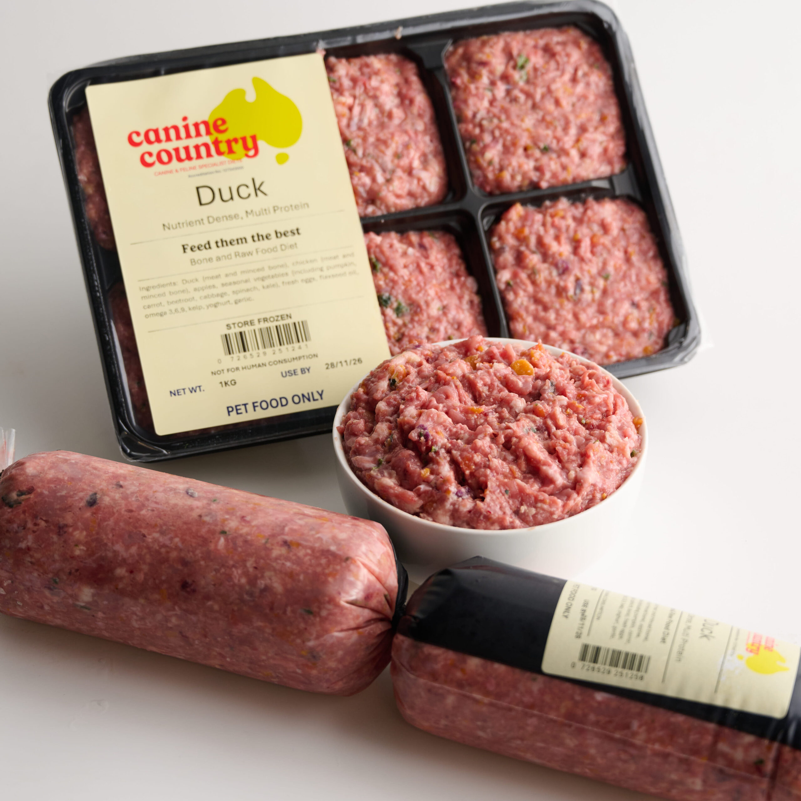 Canine Country Duck BARF 1kg - Image 2